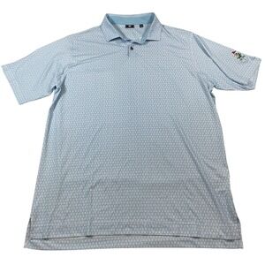 FootJoy Golf Polo XL Light Blue Embroidered Augusta National Masters Magnolia